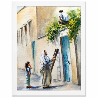 تابلو نقاشی آبرنگ زندگی...
